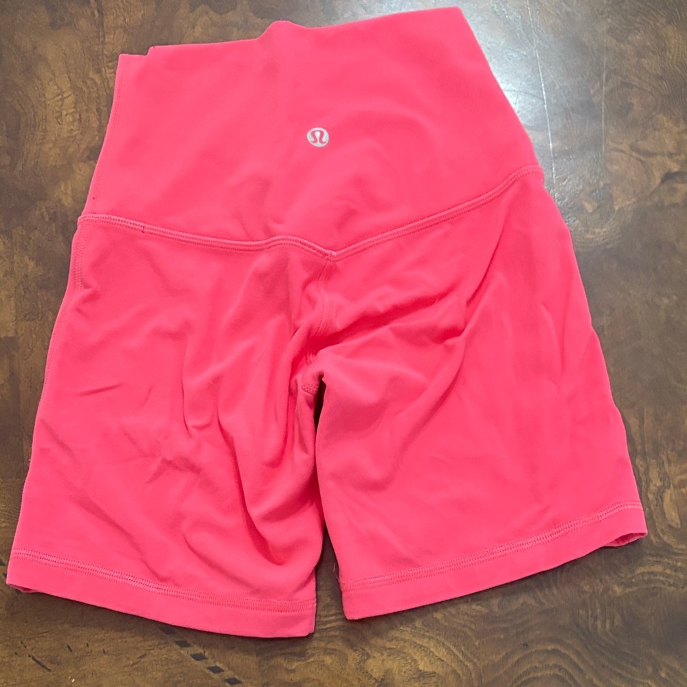 lululemon athletica Women's Vibrant Pink Bike Shorts